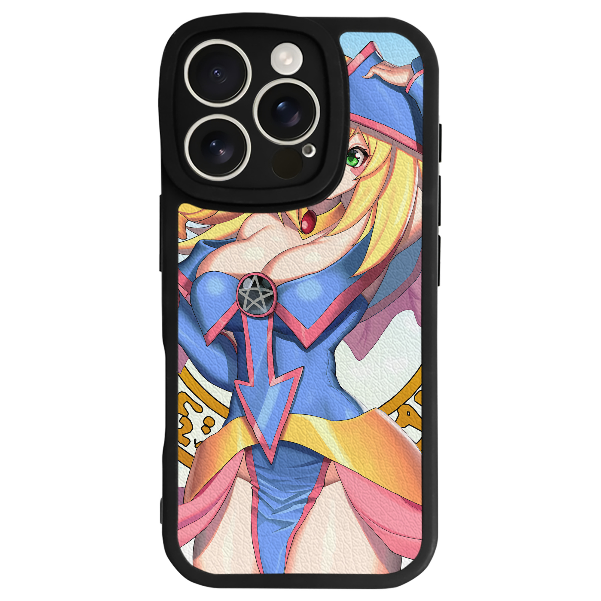 （画像用） 遊☆戯☆王 Yu-Gi-Oh! 【iPhone 16シリーズ対応】シリコンスマホケース（レザー調） 材質：シリコン
